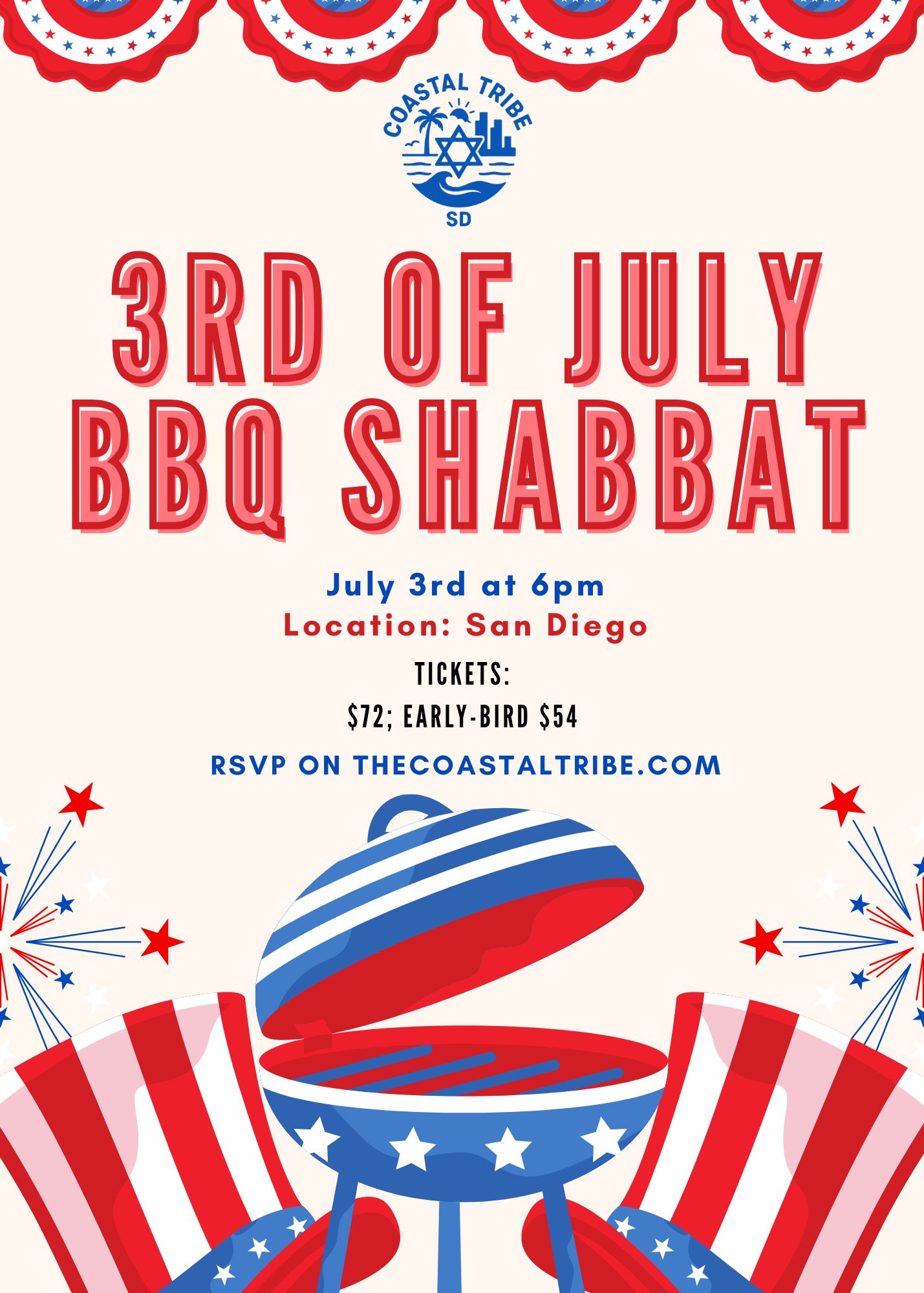 July 3rd Coastal Tribe Shabbat